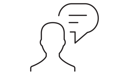 Piktogramm eines Ansprechpartners 